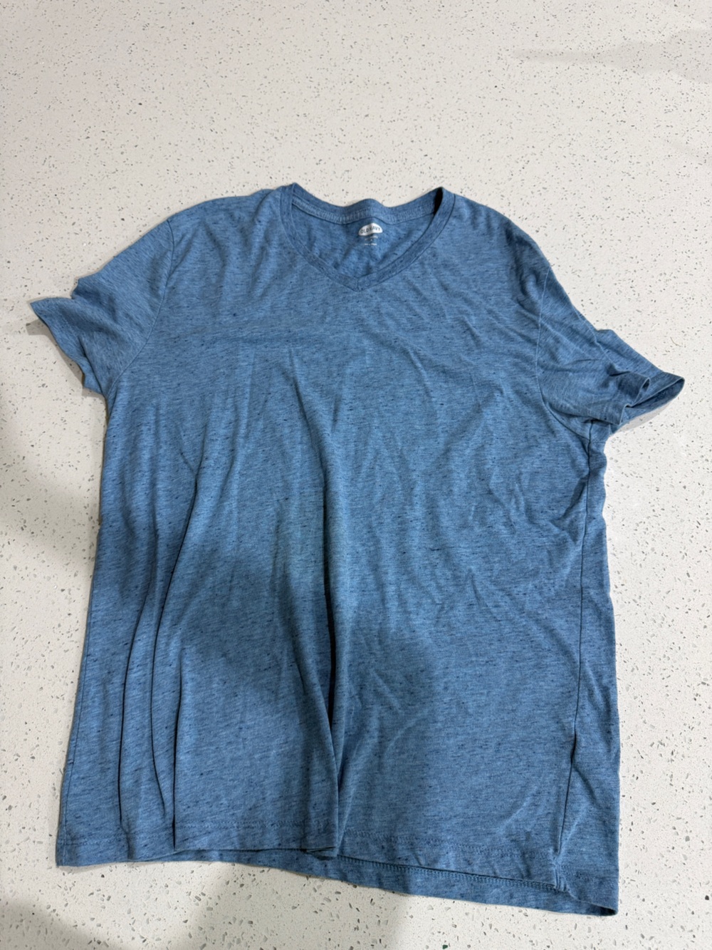 Old Navy Men's Heather Slate Blue Crewneck Tee